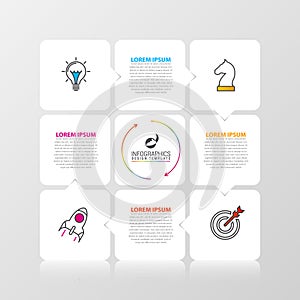 Infographic design template. Business concept with 4 steps