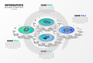 Infographic design template. Business concept with 4 steps