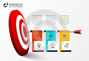 Infographic design template. Creative concept with 3 steps