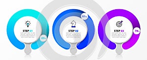 Infographic design template. Creative concept with 3 steps