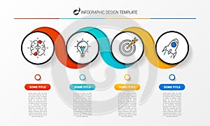 Infographic design template. Creative concept with 4 steps