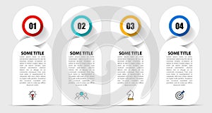 Infographic design template. Creative concept with 4 steps