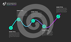 Infographic design template. Creative concept with 5 steps