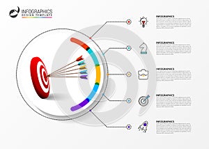 Infographic design template. Creative concept with 5 steps