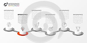 Infographic design template. Creative concept with 6 steps