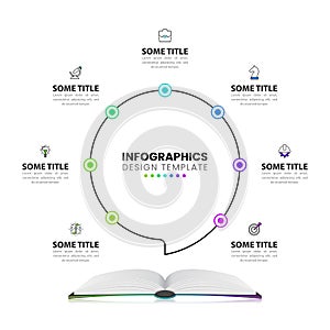 Infographic design template. Creative concept with 7 steps