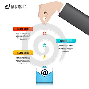 Infographic design template. Creative concept with 3 steps
