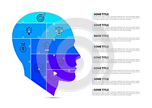 Infographic design template. Creative concept with 8 steps