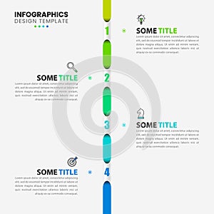 Infographic design template. Creative concept with 4 steps
