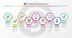 Infographic design template. Creative concept with 9 steps