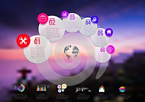 Infographic design and template marketing icons and Busi