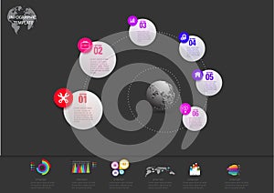 Infographic design and template marketing icons and Busi