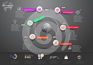 Infographic design and template marketing icons and Busi