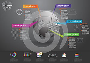 Infographic design and template marketing icons and Busi