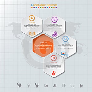 Infographic design and template marketing icons and Busi