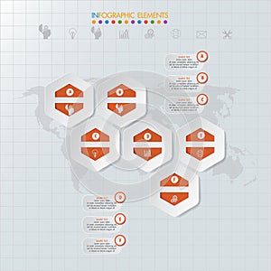 Infographic design and template marketing icons and Busi