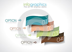 Infographic Design Template with modern flat style.