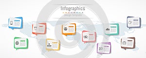 Infographic design for your business data with 10 options.