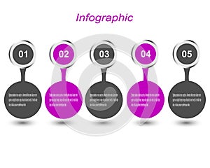 Infographic display, idea to  ranked and statistics. photo