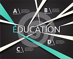 Infographic of Education connection line