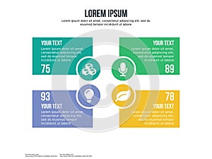 Infographic element template and powerpoint full color.