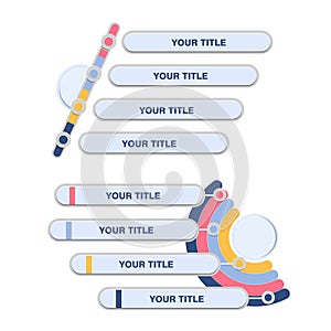 Infographic element templates collection. vector illustration