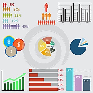 Infographic Elements. business diagrams and graphics