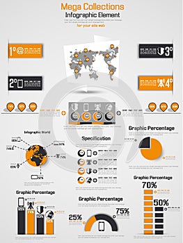 Infographic elements chart and graphic