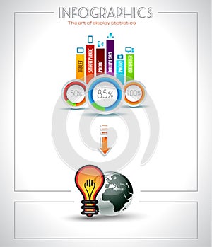 Infographic elements - Cloud and Technology