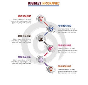 Infographic elements data visualization  design template.