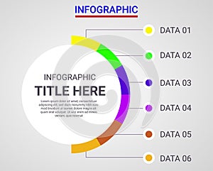 Infographic elements data visualization  design template.