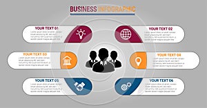 Infographic elements data visualization design template.