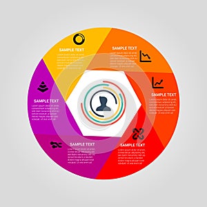 Infographic elements data visualization design template.