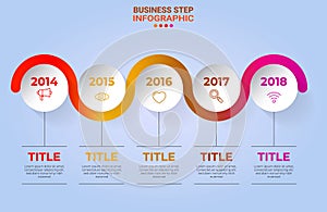 Infographic elements data visualization design template.