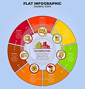 Infographic elements data visualization design template.