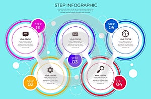 Infographic elements data visualization design template.