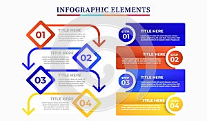 Infographic elements data visualization  design template.