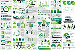 Infographic elements data visualization vector design template. Can be used for steps, options, business processes