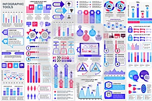 Infographic elements data visualization vector design template. Can be used for steps, options, business processes