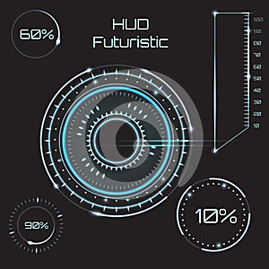 Infographic elements. futuristic user interface HUD UI UX. Abstract background with connecting dots and lines