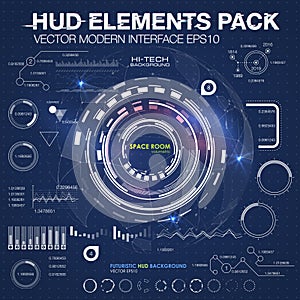 Infographic elements. futuristic user interface HUD UI UX. Abstract background with connecting dots and lines