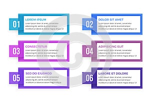 Infographic Elements with Numbers