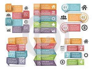 Infographic Elements with Numbers