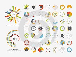 Infographic Elements.Pie chart set icon. photo