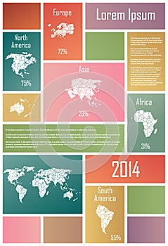 Infographic Elements In Rectangles