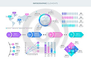 Infographic elements set
