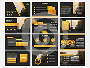 Infographic elements template flat design set for annual report brochure flyer leaflet marketing advertising