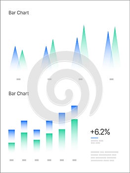 Infographic elements. UI and UX Kit with big data visualization.