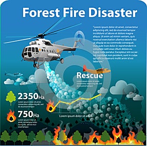 Infographic Forest Fire disaster
