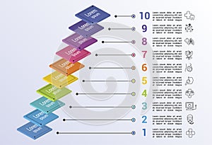 Infographic Medical template. Icons in different colors. Include Venerology, Anesthesiology, Oncology, Gynecology and